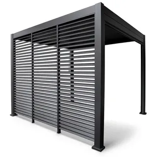 Gardenson Seitenteil FÜR Pavillon , Anthrazit , Metall , 113.3x240x10 cm , Sonnenschutz, Pavillons