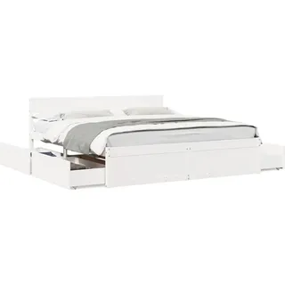 vidaXL Massivholzbett ohne Matratze 120x200 cm Kiefernholz