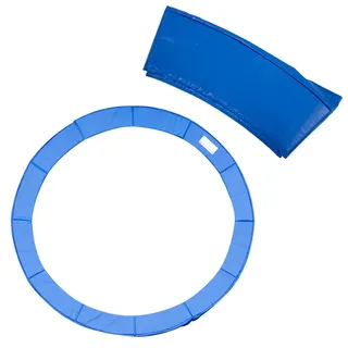 Homcom Randabdeckung, Pvc, Blau, Ø366 cm , Kunststoff , 366x366 cm , Freizeit & Co, Gartenspielzeug