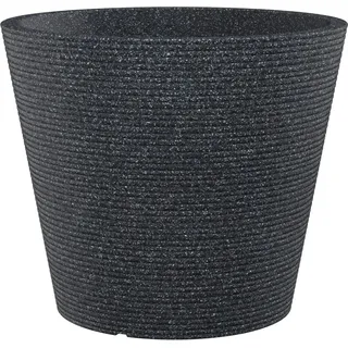 Scheurich Pflanzgefäß Coneo Ø 28,5 cm Schwarz Granit
