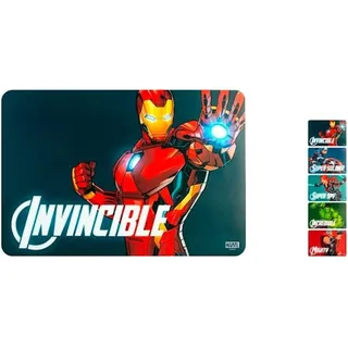 Home Avengers Set 12 Tischsets aus Polypropylen, 30 x 45 cm, Kinder, Superhelden, Brei