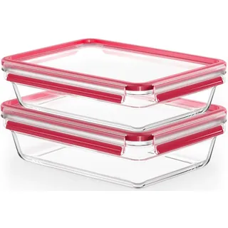 Emsa Frischhaltedose rot 19,7 x 8 cm 2 l 2-teiliges Set