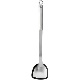 Rösle Pfannen-/Woklöffel Silikon Edelstahl 18/10 Silberfarben/Schwarz