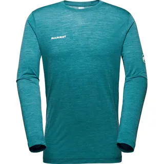 Mammut Tree Wool Fl Langarm-t-shirt - Deep Teal Melange - XL