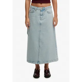 Superdry Maxirock Damen Light Vintage Blau XL