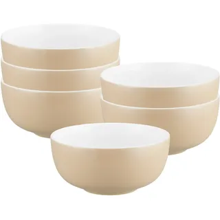 Seltmann Weiden Schale »Müslischalen Liberty Pure Colors ø 15 cm 6er Set« 6 tlg., beige
