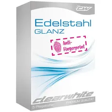 clearwhite Edelstahlpflegetücher - 5er Pack