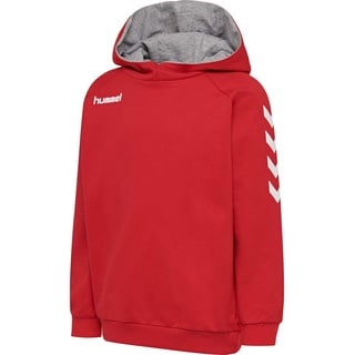 hummel Go Kids Cotton Hoodie Kapuzenpullover, True Red, 176