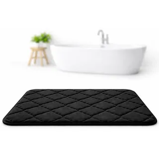PARENCE Badematte Schwarz 50 x 40 cm