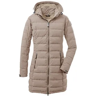 G.I.G.A. DX killtec Damen Funktionsparka/Steppparka mit abzippbarer Kapuze - GW 13 WMN QLTD PRK, hellbeige, 40, 37503-000