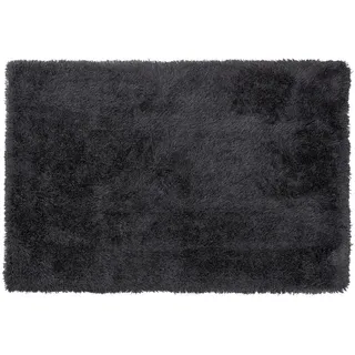 Beliani Shaggy-Teppich Cide 300/200 cm , Schwarz , Kunststoff , Rechteckig , 200x300 cm , Teppiche und Böden, Teppiche, Hochflorteppiche & Shaggys
