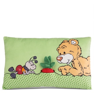 NICI 49449 Kissen Bär Mielo mit Radieschen 43 x 25 cm)