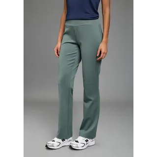 LAURA SCOTT Sporty-Bootcut Jerseyhose Salbeigrün 46