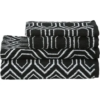 done.® Handtuch Set »DAILY SHAPES«, schwarz