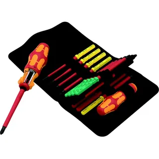 WERA Kraftform Kompakt VDE 17 RA 1 17-tlg. - rot/gelb