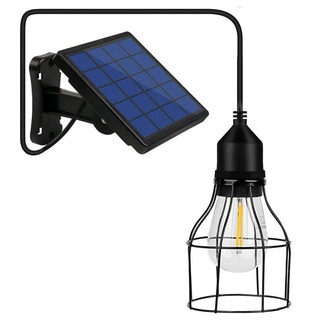 Li-xada Solar Pendelleuchte E27 Außenleuchte Sensitive Light IP65 Wasserbeständigkeit für Garten Hof Terrasse Balkon