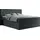 MKS Doppelbett mit Multipocket-Matratze und Topper boxspringbett mit Bettkästen King Velen 180x200cm Dunkelgrau H4 Grau