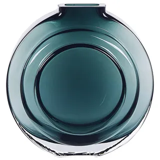 Beliani Blumenvase Glas grün Kapeli , Grün , Mode , 15 cm , Dekoration, Vasen, Glasvasen