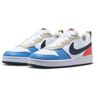 Court Borough Low Recraft Kids White / Thunder Blue / Light Crimson 38