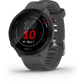 Garmin Forerunner 55 mit Silikon-Wechselarmband dunkelgrau/schwarz