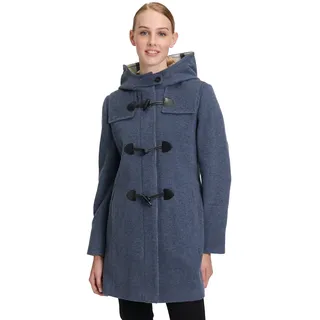Wolljacke GIL BRET, Damen, Gr. 38, blau (marineblaus), Obermaterial: 75% Wolle, 20% Polyamid, 5% Kaschmir, unifarben, tailliert ca. Mitte Oberschenkel, gerader Abschluss, Jacken Wolljacke, mit Kapuze