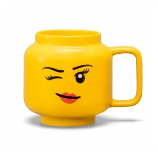 Room Copenhagen LEGO Ceramic Mug Large Winking Girl 0,53 l Gelb