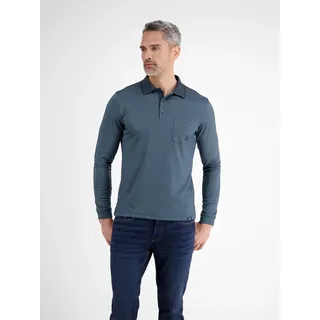 Lerros LERROS, Langarm-Poloshirt mit Logo-Stickerei, schwarz,