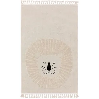 Lytte Kinderteppich Momo Cream 90x130 cm , Creme , Textil , Tiere , Rechteckig , 90x130 cm , Oeko-Tex® Standard 100 , wasserabweisend , Teppiche und Böden, Teppiche, Kinderteppiche