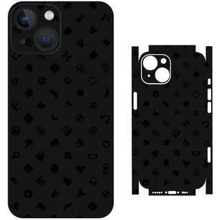 TF Skins Skin passend für das iPhone 14 Skin/Schutzfolie für die Rückseite und Seiten in edler Optik inkl. Kameraschutz Schutz vor Kratzern (Icons)