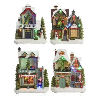 Lumineo Weihnachtshaus 14 x 9 x 20 cm