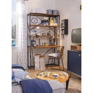 SIT Möbel TOM TAILOR HOME Sekretär »T-NEST SHELF OFFICE« großes, offenes Sekretärregal, aus Mangoholz und Metall,