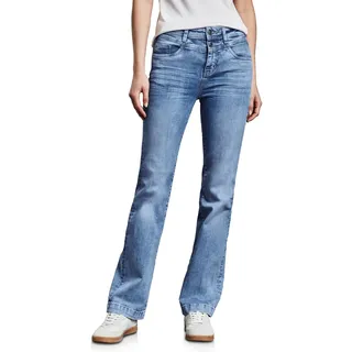 STREET ONE Damen A378944 Bootcut Jeans, Light Blue Random, 28 W/32 L