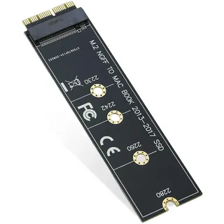 RIITOP NVMe SSD auf 12+16-poliger Upgrade-Adapter für MacBook Air (2013–2017 Jahr), A1465, A1466 und Mac Pro (Ende 2013–2015)