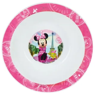 FUN HOUSE Disney Minie Mikrowellenschüssel für Kinder, Polypropylen, Rosa, 16 x 16 x 4 cm
