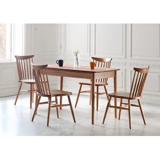 aea Esszimmer Set Garnitur Braun Tisch 4x Stühle Design Modern Möbel Luxus Esstisch - Braun
