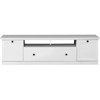 trendteam Baxter TV-Schrank 177 x 49 x 41 cm Weiß Holz/Metall