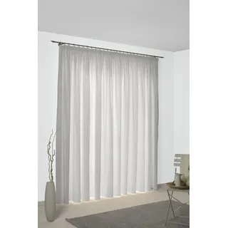 Vorhang WIRTH "Torbole" Gr. 2, braun (hellbraun), B:132cm H:145cm, Jacquard, Baumwolle, Polyester, Gardinen, Vorhang