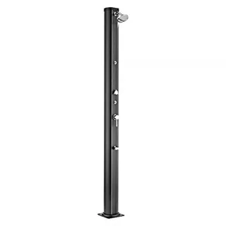 Gre Runde Solardusche Schwarz One Size