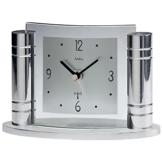 AMS Funk Tischuhr, Holz, Mehrfarbig, 24 x 30 x 12 cm