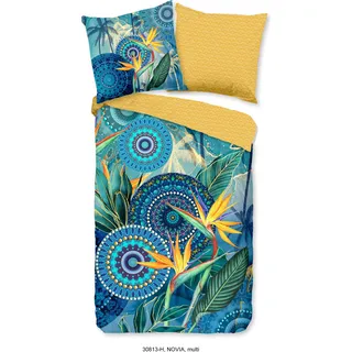 Duvet cover HIP 155x220 + 1* 80x80 cm - mandalas and strelitzia flowers - Bunt