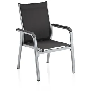 Kettler Basic Plus Stapelsessel Aluminium/Outdoorgewebe