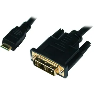 Logilink CHM002 Mini-HDMI auf DVI-D Kabel 1m