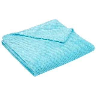 DecoKing Kuscheldecke 170 x 210 cm Türkis/Grün