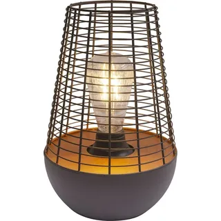 bmf-versand Außenleuchte Garten Laterne für draußen Batterie Außenlampe mit Timer - Schwarz/Kupfer