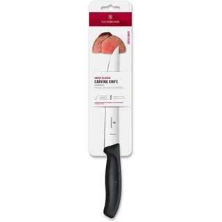 Victorinox Swiss Classic Tranchiermesser, 18 cm, Ergonomischer Griff, Schmale Klinge, Schwarz