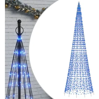 vidaXL LED-Weihnachtsbaum für Fahnenmast 1534 LEDs Blau 500 cm - Blau