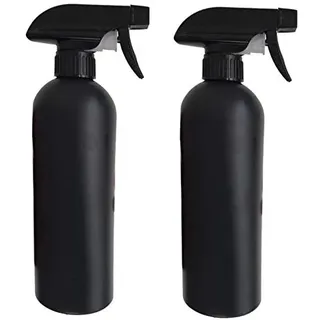 PEPAXON Sprühflasche Schwarz 500ml 2pcs für Haar/Reinigungslösungen/ätherische Öle/Pflanzen (Schwarz)