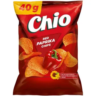 CHIPS Chio Red Paprika Chips glutenfrei vegetarisch vegan Chipstüte 40g