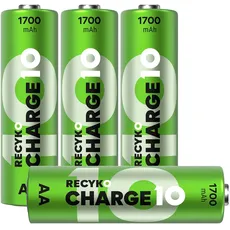 GP Recyko Charge 10 AA-Batterien, 1700 mAh, 4 Stück