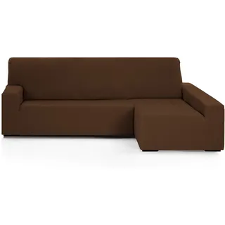 Martina Home - Emilia - Elastischer Bezug für Loungesessel - Langer rechter Arm (Vorderansicht) - Braun